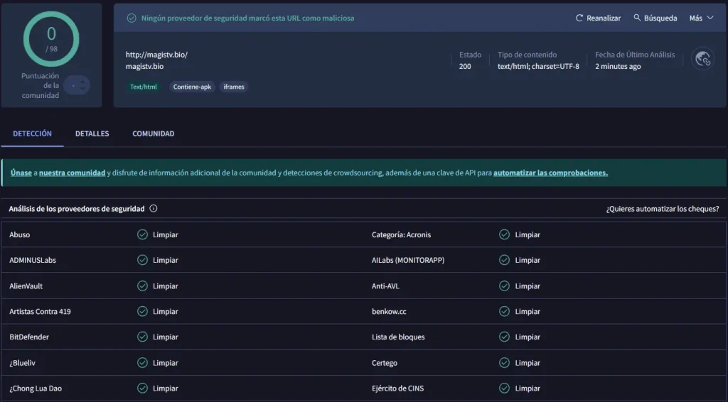 Magis TV 2025 – Canales HD en directo filmes series deportes 2 magis-tv-virustotal